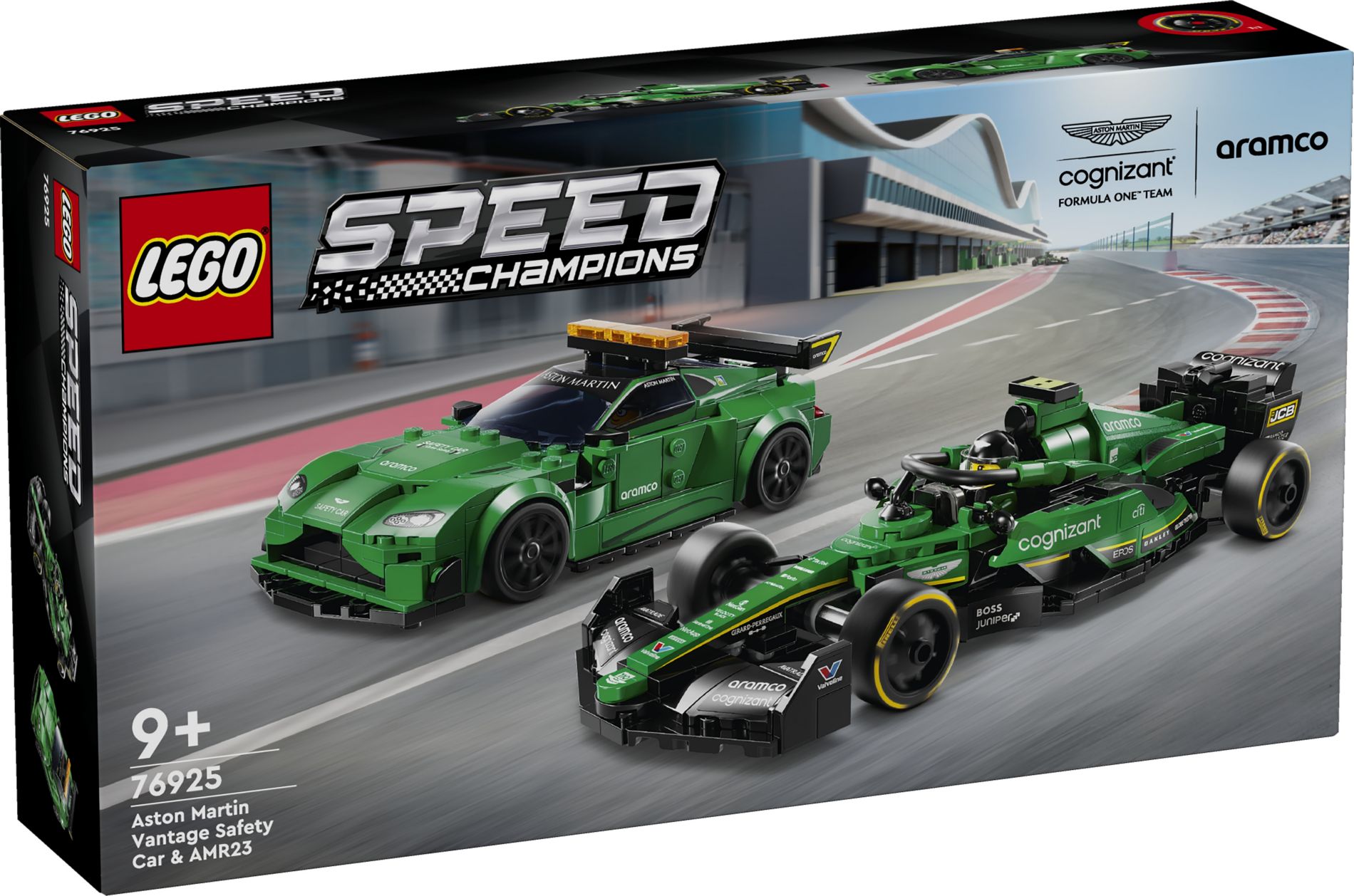 Конструктор Lego Speed Champions Автомобіль безпеки Aston Martin і AMR23 та автомобіль безпеки Aston Martin (76925)