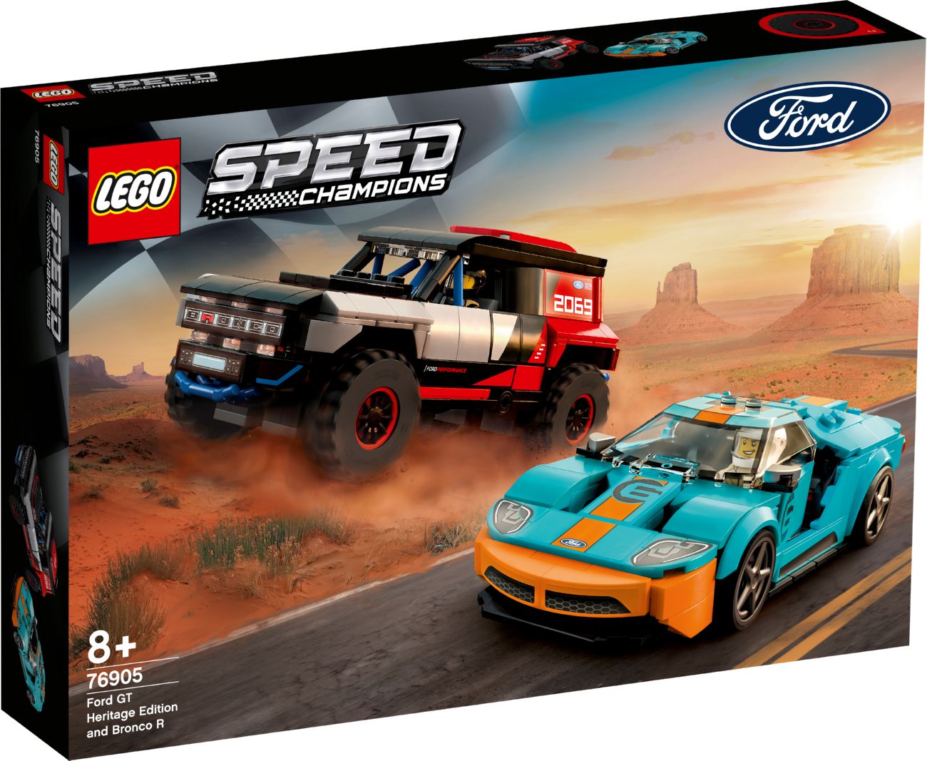Конструктор Lego Speed Champions Ford GT Heritage Edition and Bronco R (76905)
