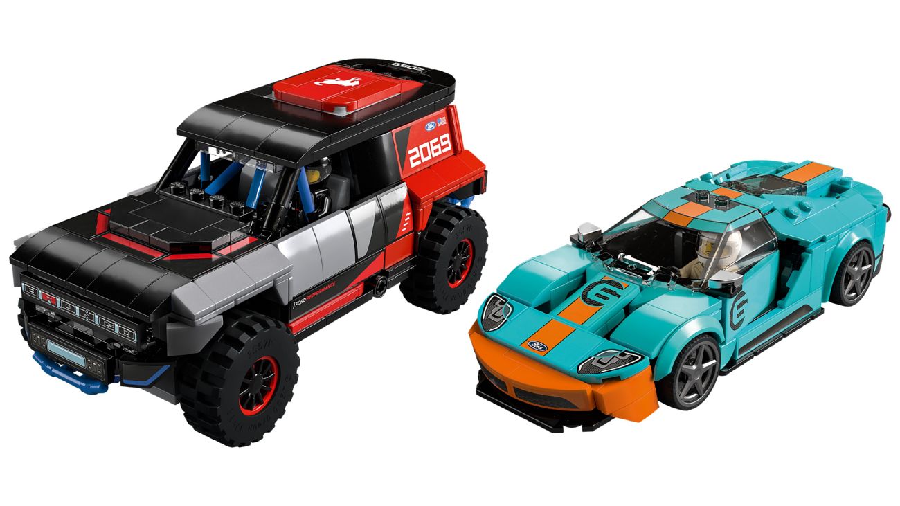 Конструктор Lego Speed Champions Ford GT Heritage Edition and Bronco R (76905) - фото 2 Конструктор Lego Speed Champions Ford GT Heritage Edition and Bronco R (76905) - фото 2