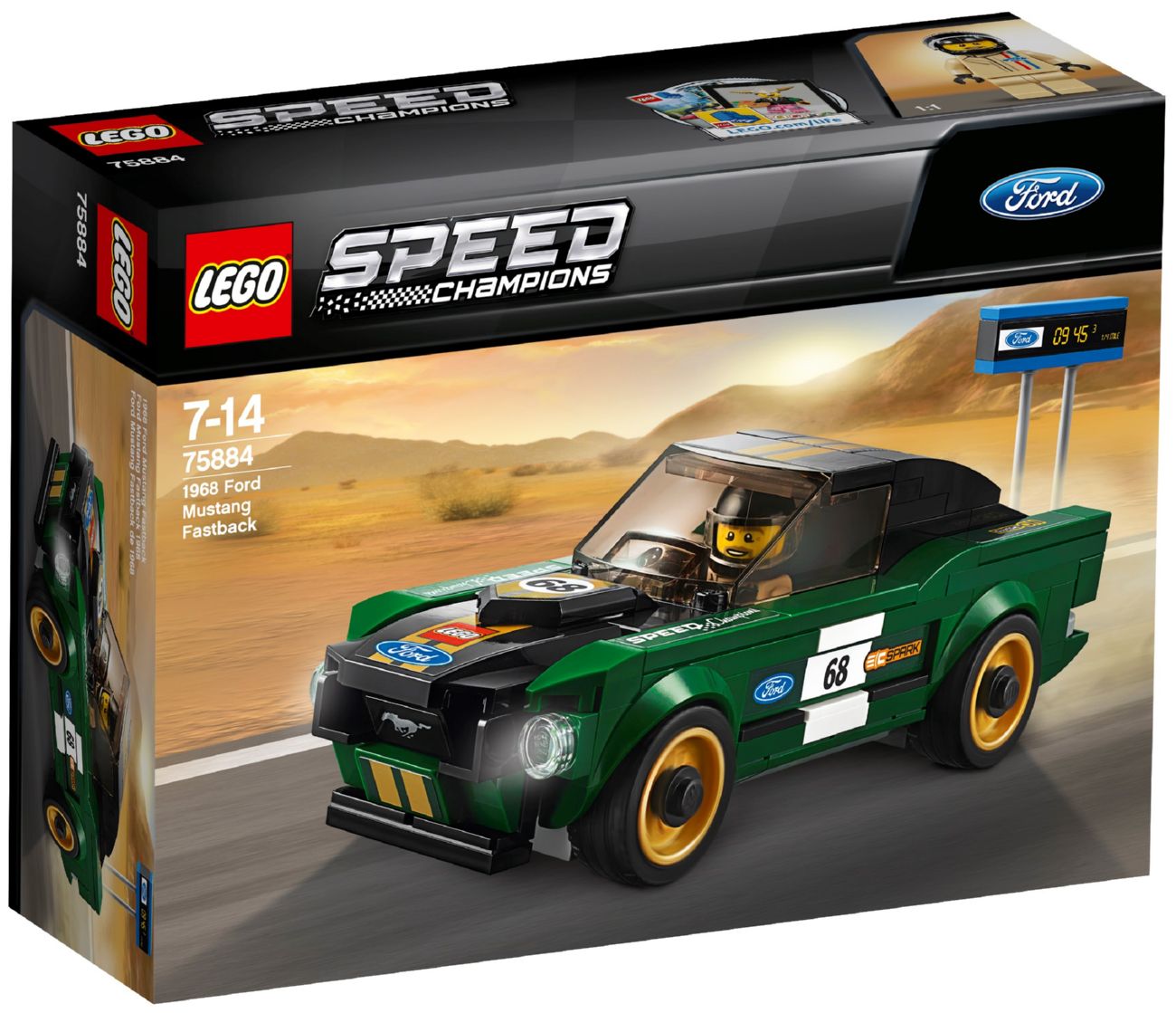 Конструктор Lego Speed Champions Ford Mustang Fastback 1968 (75884)