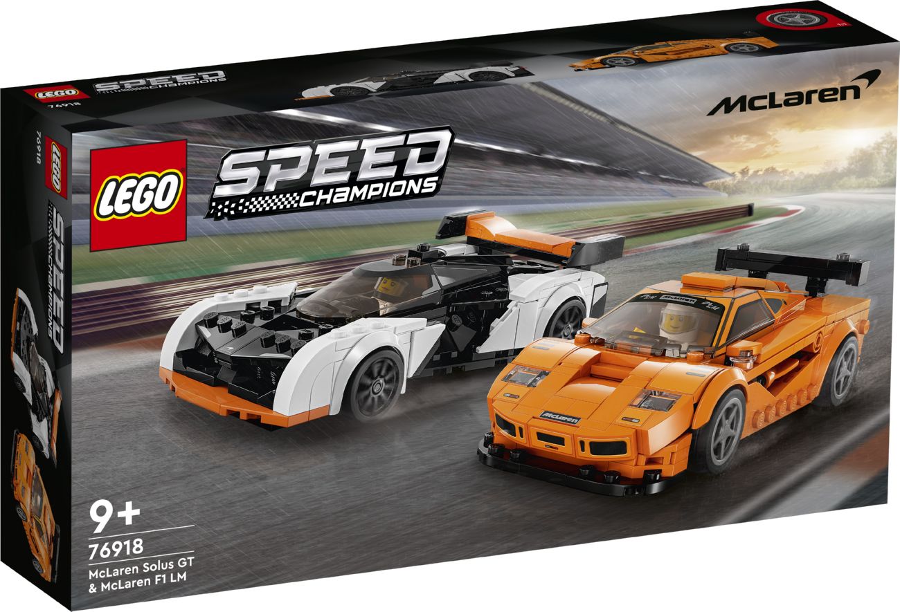 Конструктор Lego Speed Champions McLaren Solus GT та McLaren F1 LM (76918)