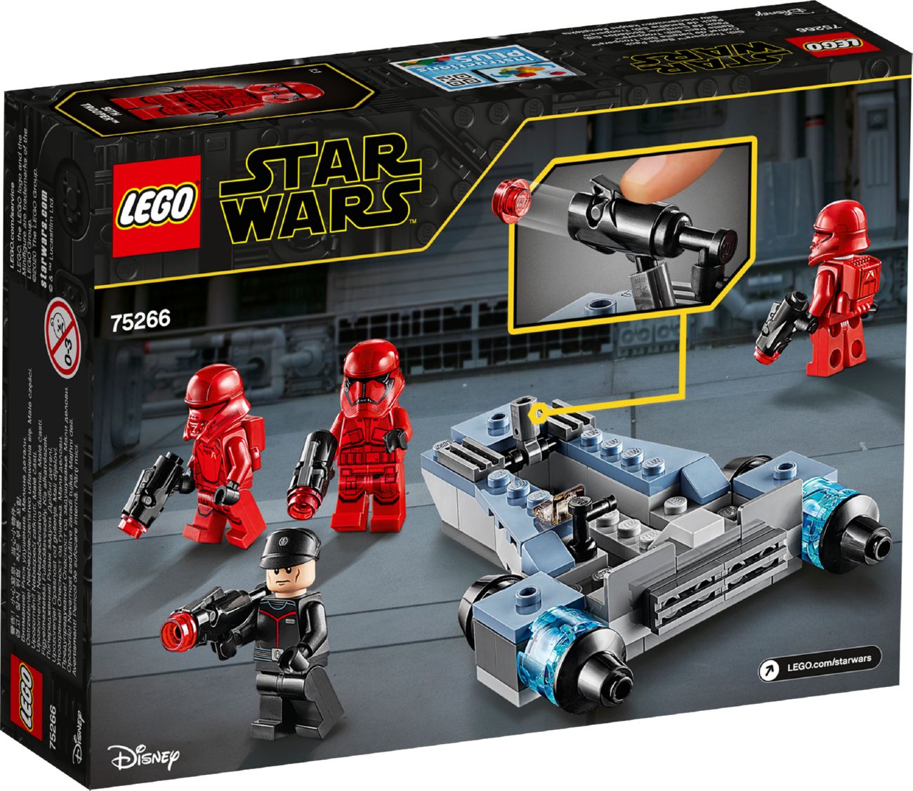 Конструктор Lego Star Wars Бойовий набір: штурмовики ситхів (75266) - фото 4