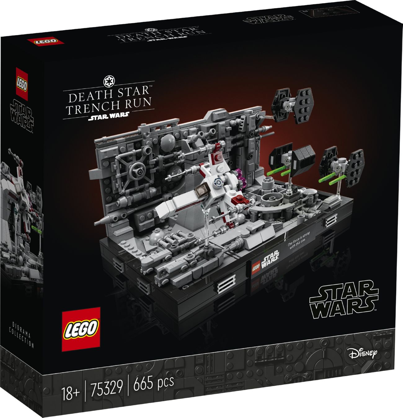 Конструктор Lego Star Wars Діорама: Проліт над Зіркою Смерті (75329)
