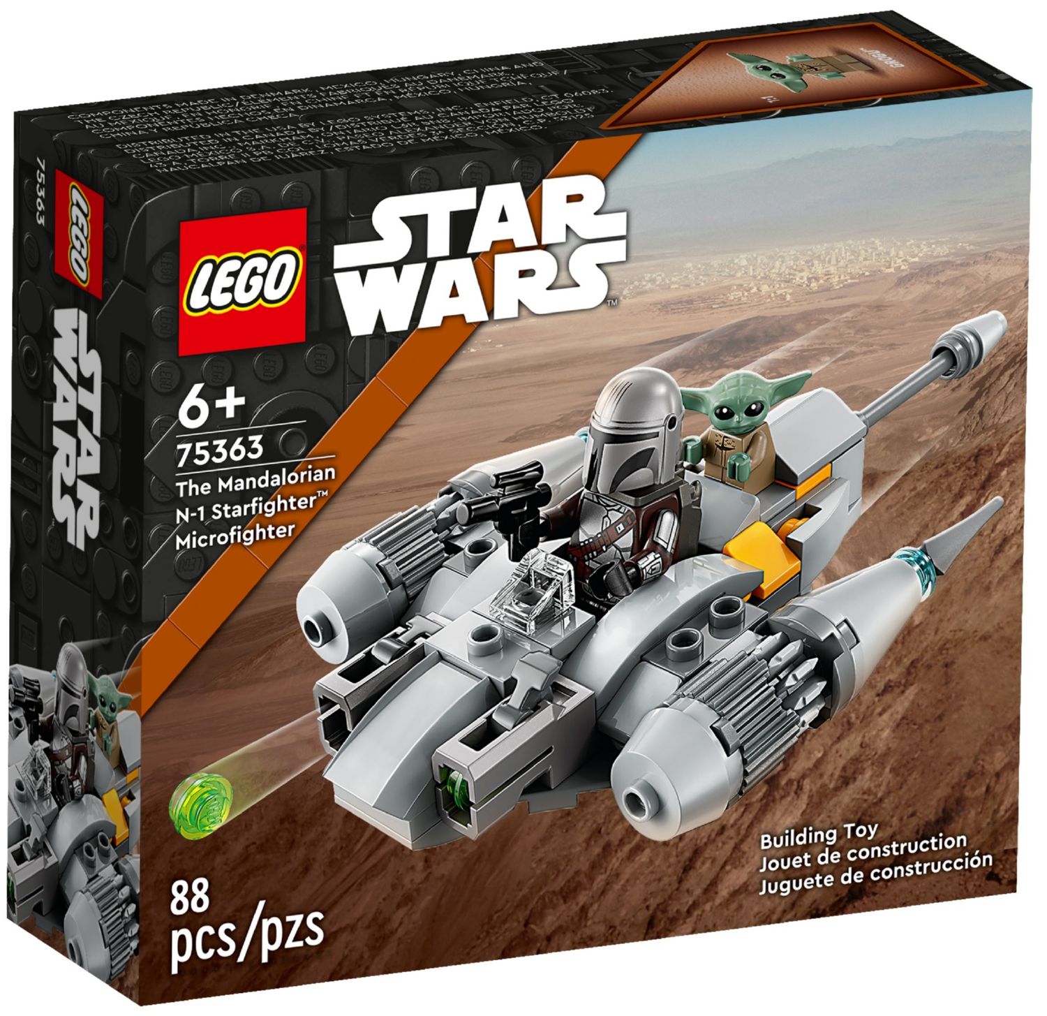 Конструктор Lego Star Wars Мандалорский микроистребитель N-1 Starfighter (75363)