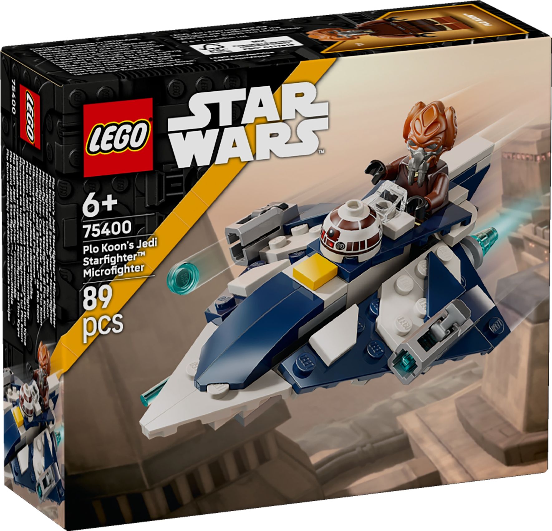 Конструктор Lego Star Wars Микрофайтеры: звездный истребитель джедая Пло Куна (75400)