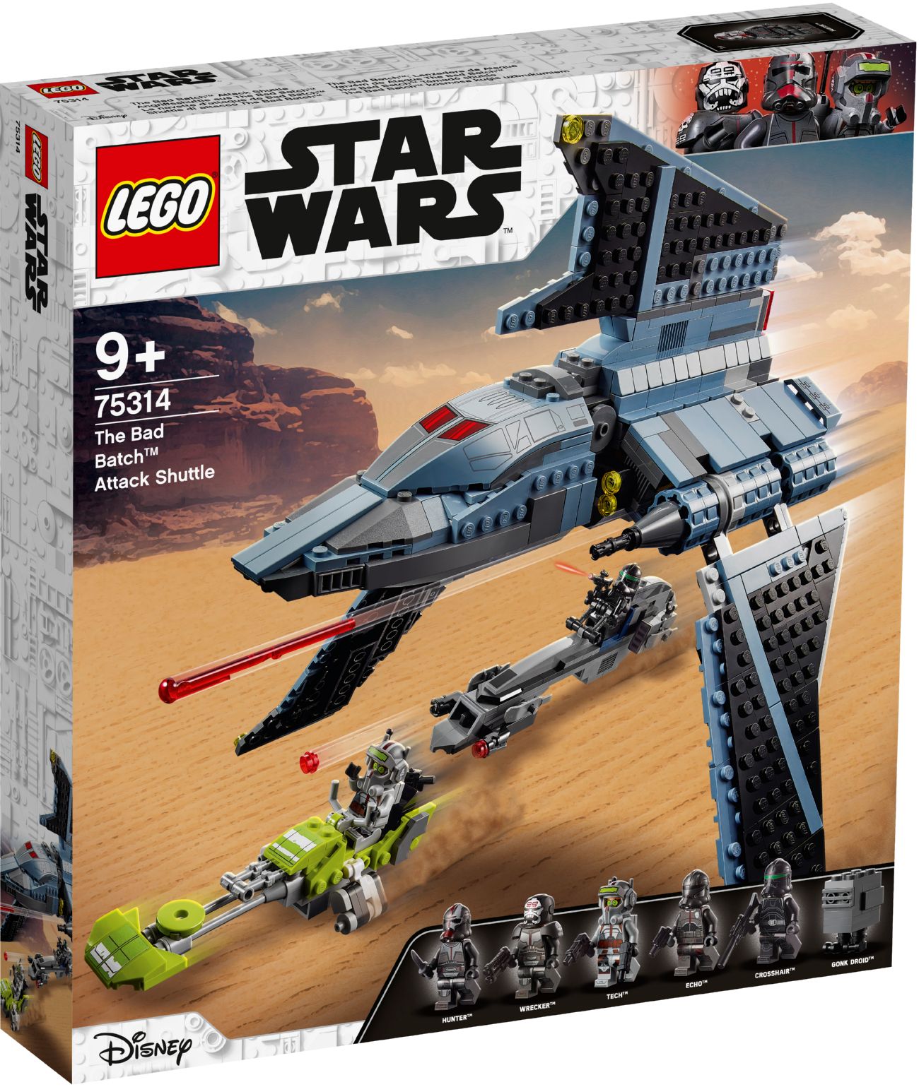 Конструктор Lego Star Wars Штурмовой шаттл Bad Batch (75314)