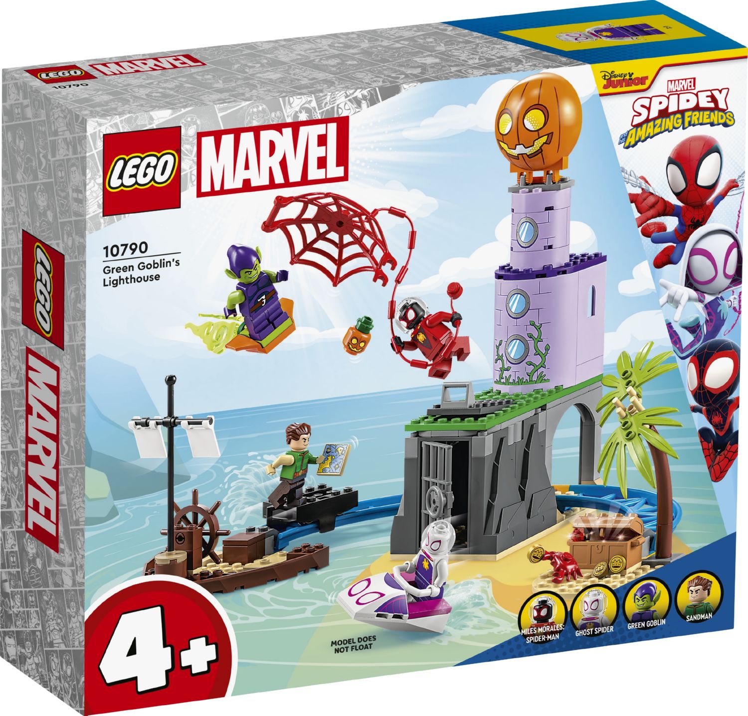 Конструктор Lego Marvel Команда Спайді на маяку Зеленого Гобліна (10790)