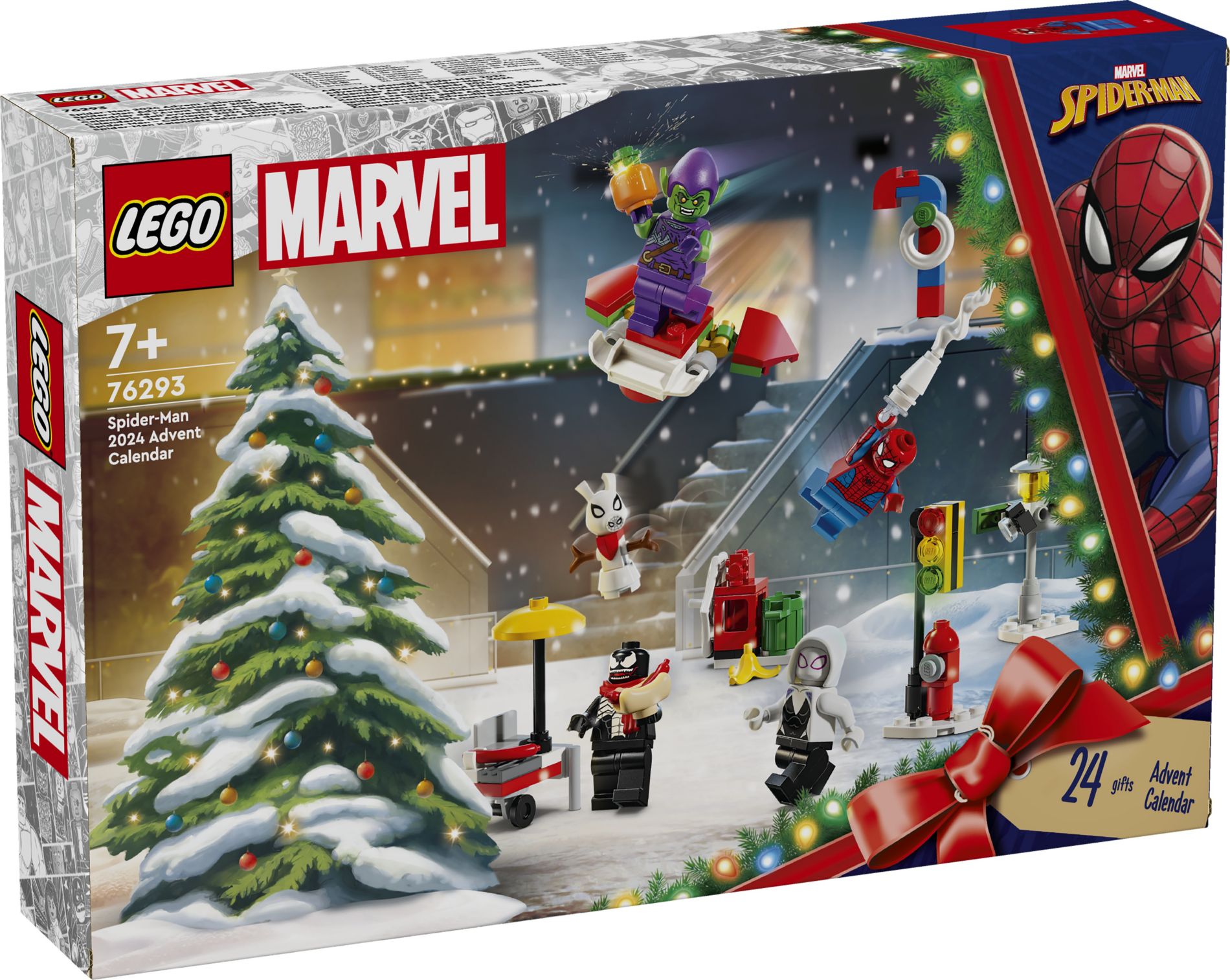 Конструктор Lego Marvel Новорічний календар на 2024 рік Людина-Павук (76293)