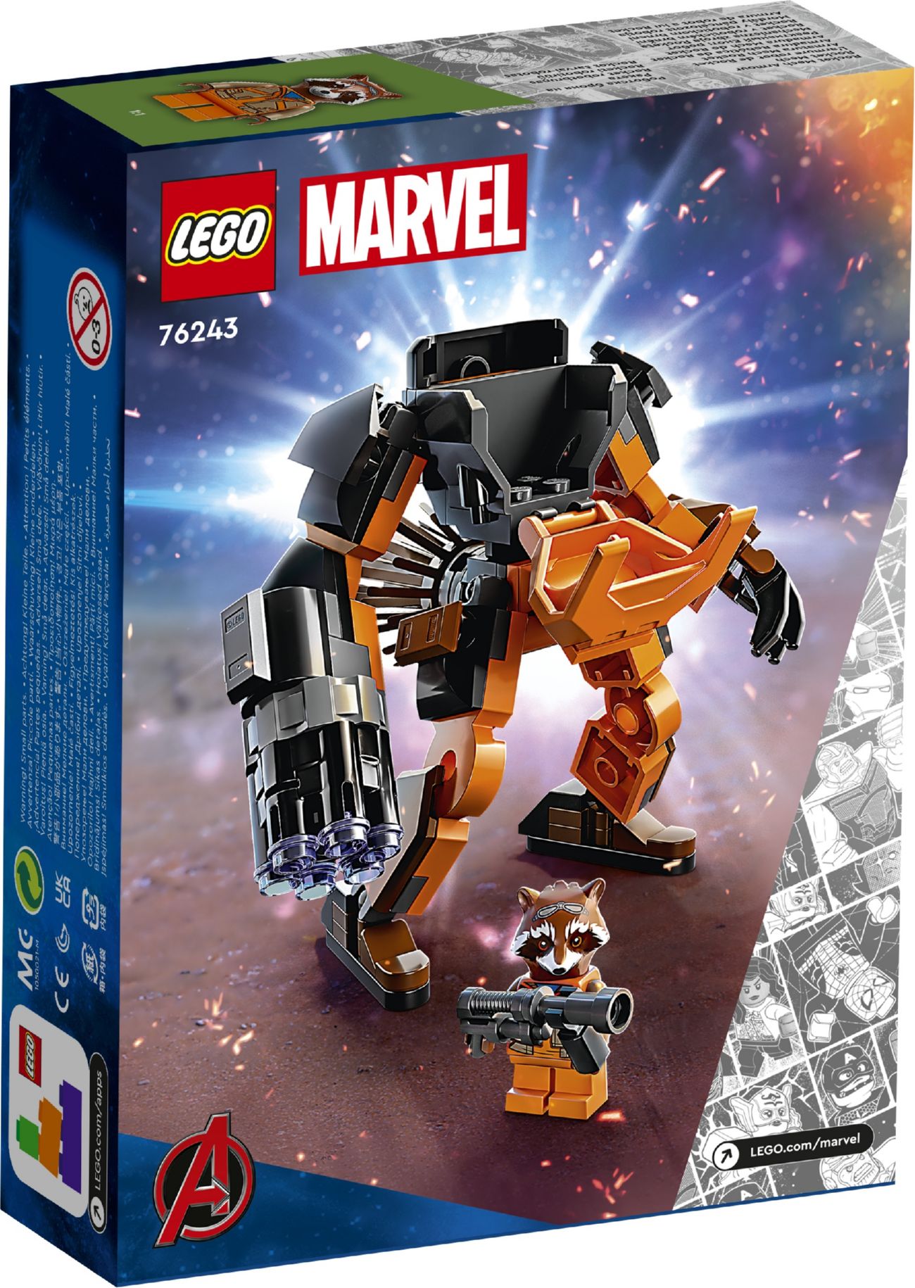 Конструктор Lego Super Heroes Робоброня Єнота Ракети (76243)
