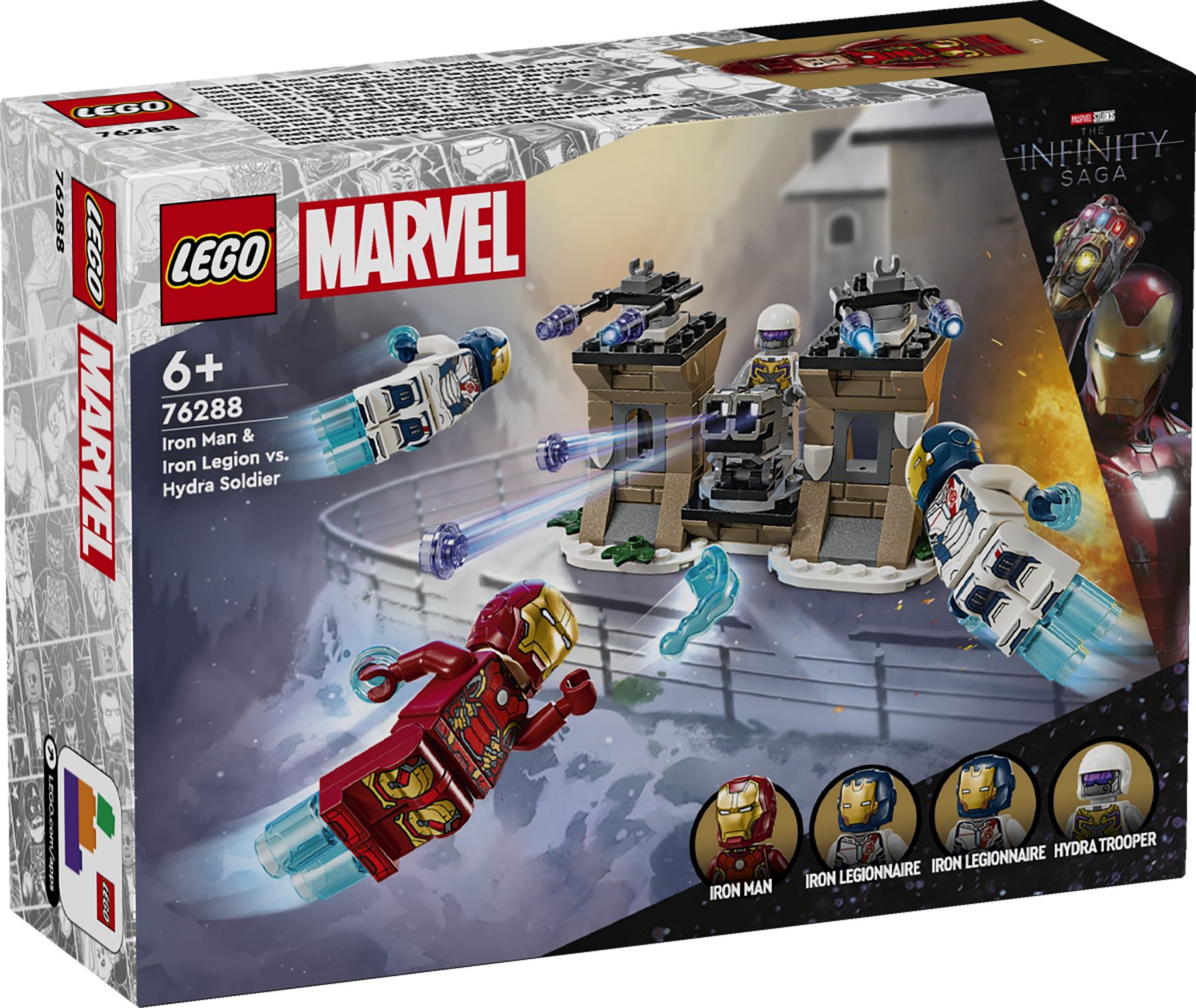 Конструктор Lego Marvel Залізна людина і Залізний легіон проти солдата Гідри (76288)