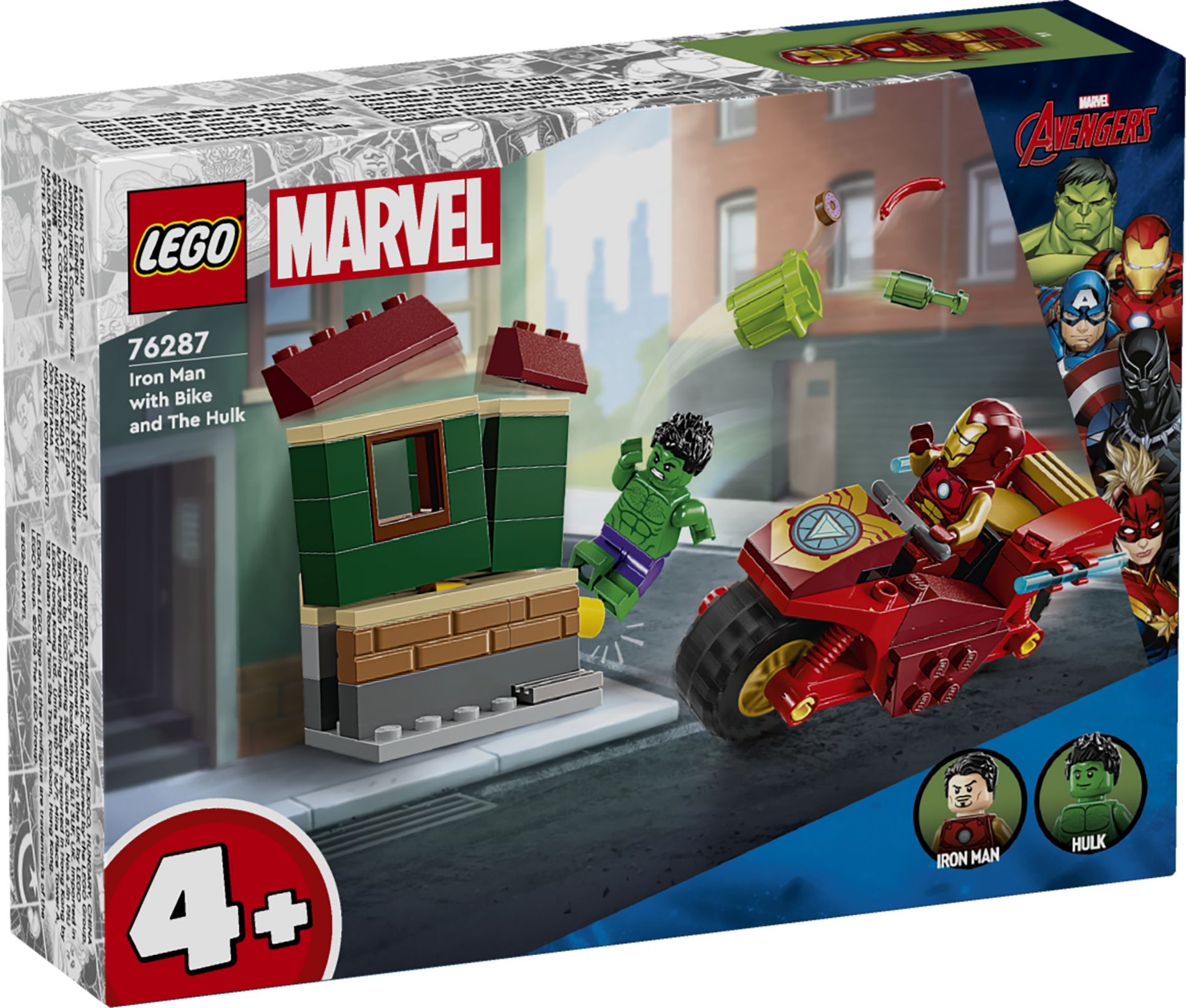 Конструктор Lego Marvel Залізна людина з байком та Халк (76287)