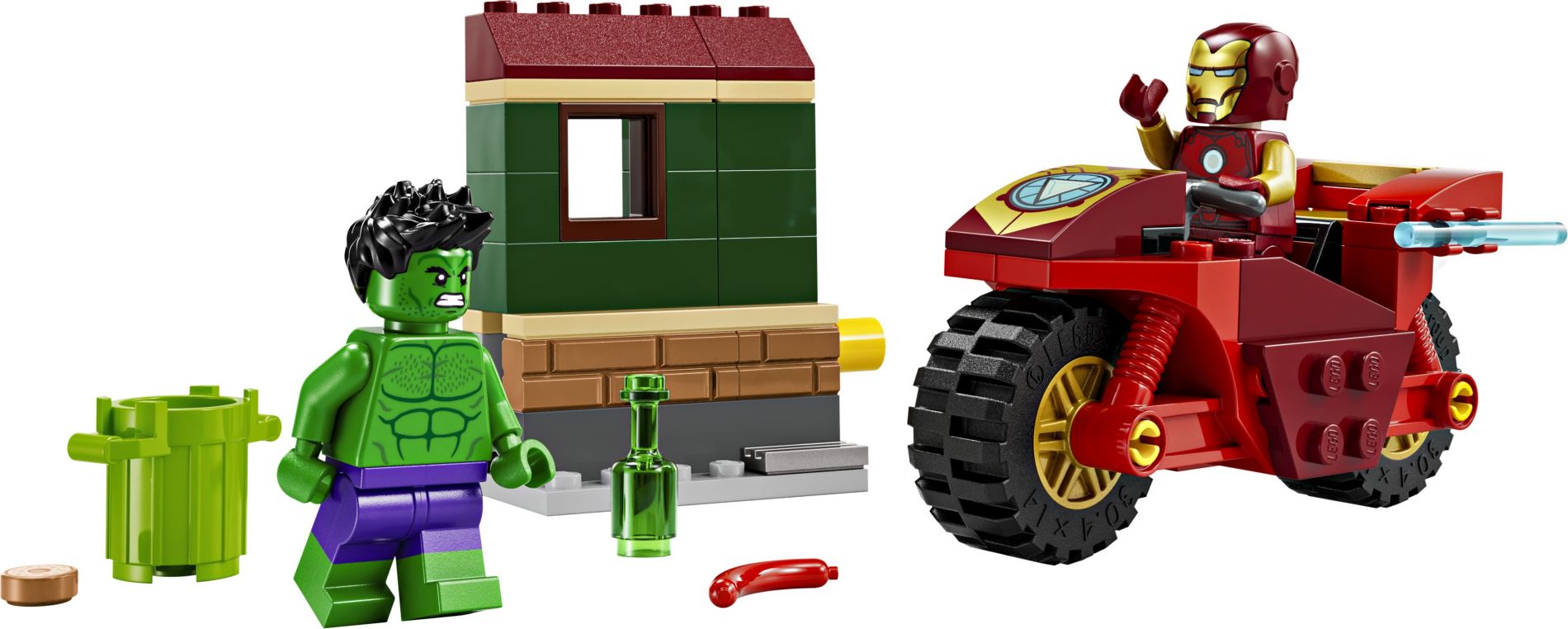 Конструктор Lego Marvel Залізна людина з байком та Халк (76287) - фото 1