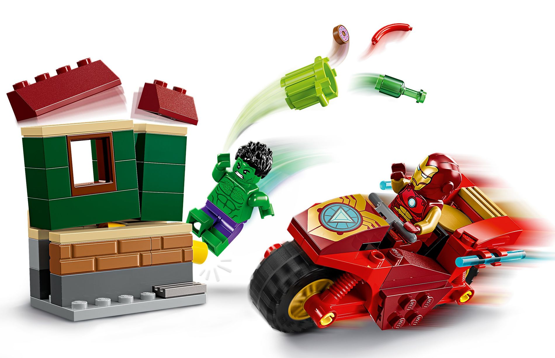 Конструктор Lego Marvel Залізна людина з байком та Халк (76287) - фото 2