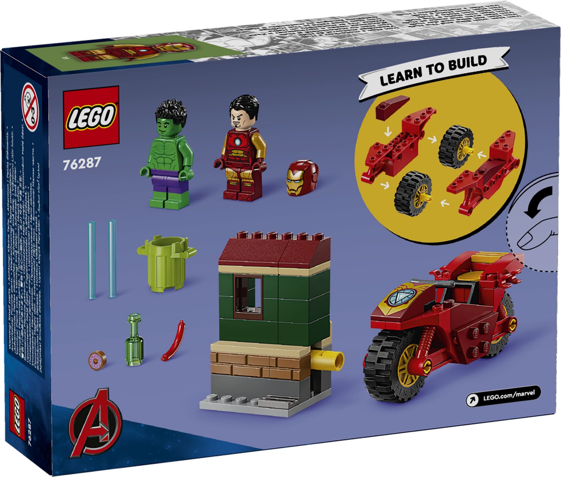 Конструктор Lego Marvel Залізна людина з байком та Халк (76287) - фото 5