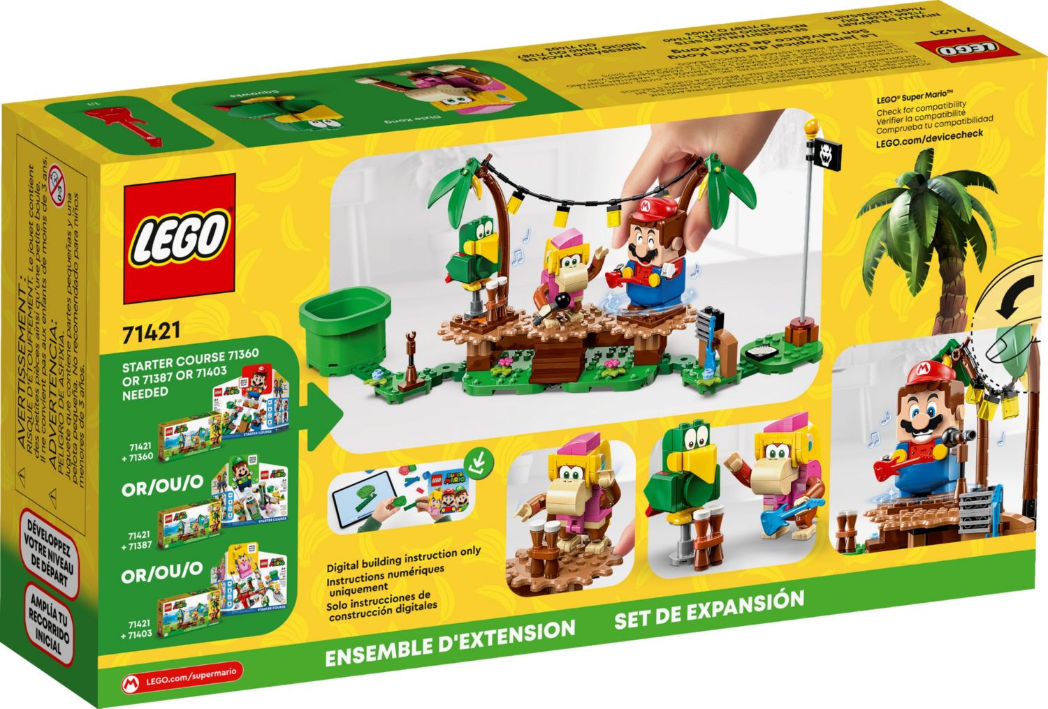Конструктор Lego Super Mario Набор для расширения Dixie Kong's Jungle Jam (71421) - фото 5