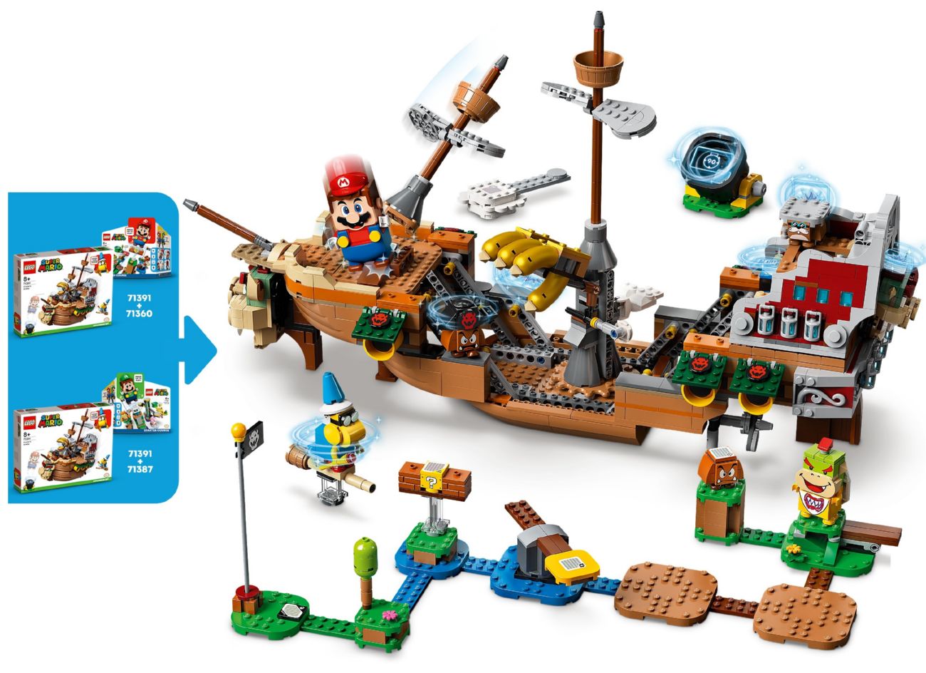 Конструктор Lego Super Mario Летючий корабель Боузер (71391) - фото 5