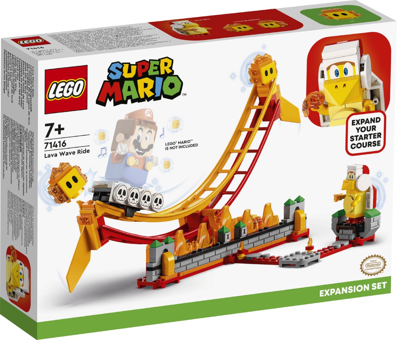 Конструктор Lego Super Mario Дополнительный набор Волна лавы (71416)