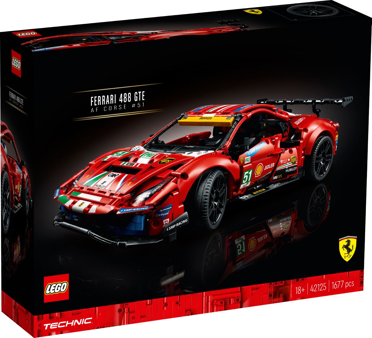 Конструктор Lego Technic Ferrari 488 GTE “AF Corse #51” (42125)