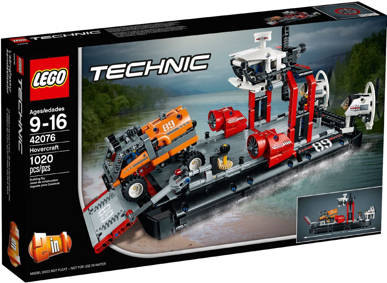 Конструктор Lego Technic Корабель на повітряній подушці (42076)