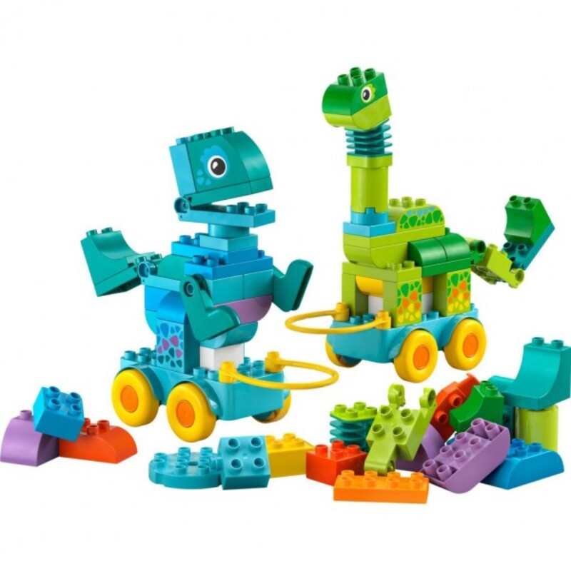 Конструктор Lego Duplo Town Динозавры на колесах 3в1 (10451) - фото 1 Конструктор Lego Duplo Town Динозавры на колесах 3в1 (10451) - фото 1