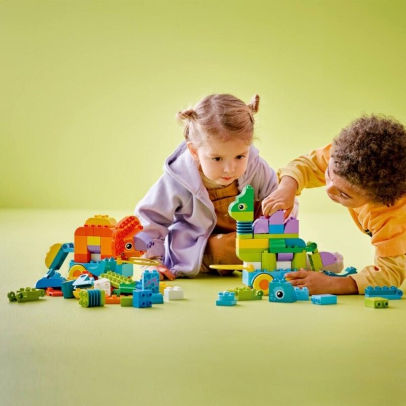 Конструктор Lego Duplo Town Динозавры на колесах 3в1 (10451) - фото 9 Конструктор Lego Duplo Town Динозавры на колесах 3в1 (10451) - фото 9
