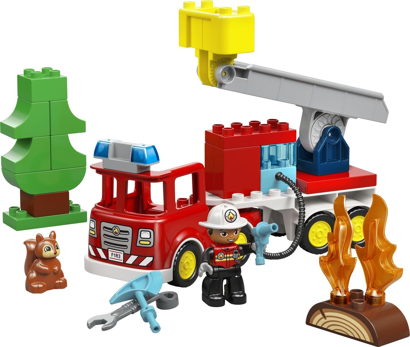 Конструктор LEGO DUPLO Town Пожежна машина зі шлангом і пожежником (10473) - фото 2