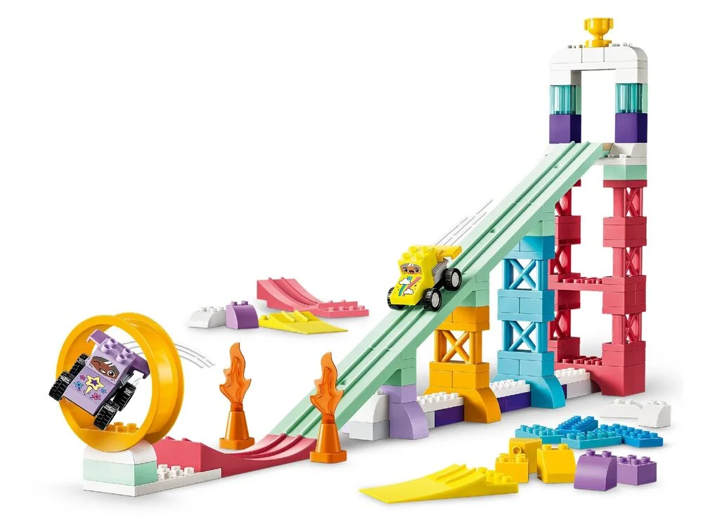 Конструктор LEGO DUPLO Town 3 в 1 Цікаві гірки та трампліни з автомобілями (10478) - фото 1 Конструктор LEGO DUPLO Town 3 в 1 Цікаві гірки та трампліни з автомобілями (10478) - фото 1