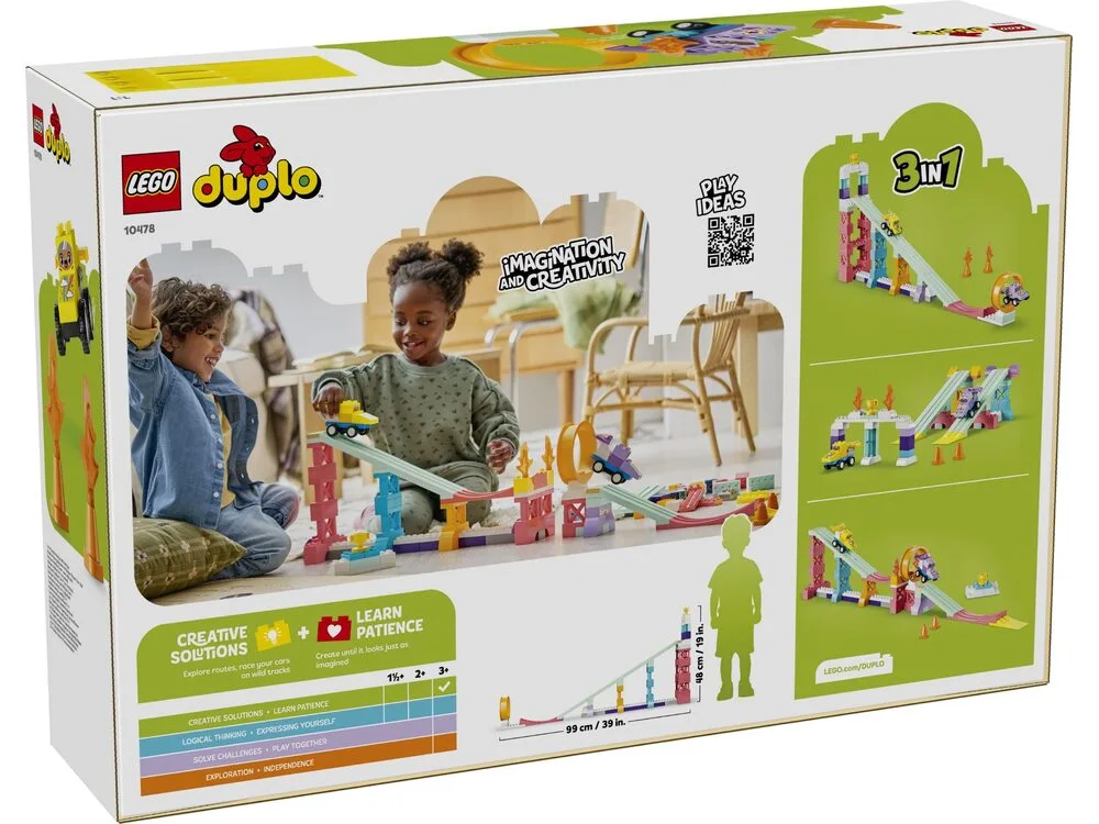 Конструктор LEGO DUPLO Town 3 в 1 Цікаві гірки та трампліни з автомобілями (10478) - фото 2 Конструктор LEGO DUPLO Town 3 в 1 Цікаві гірки та трампліни з автомобілями (10478) - фото 2