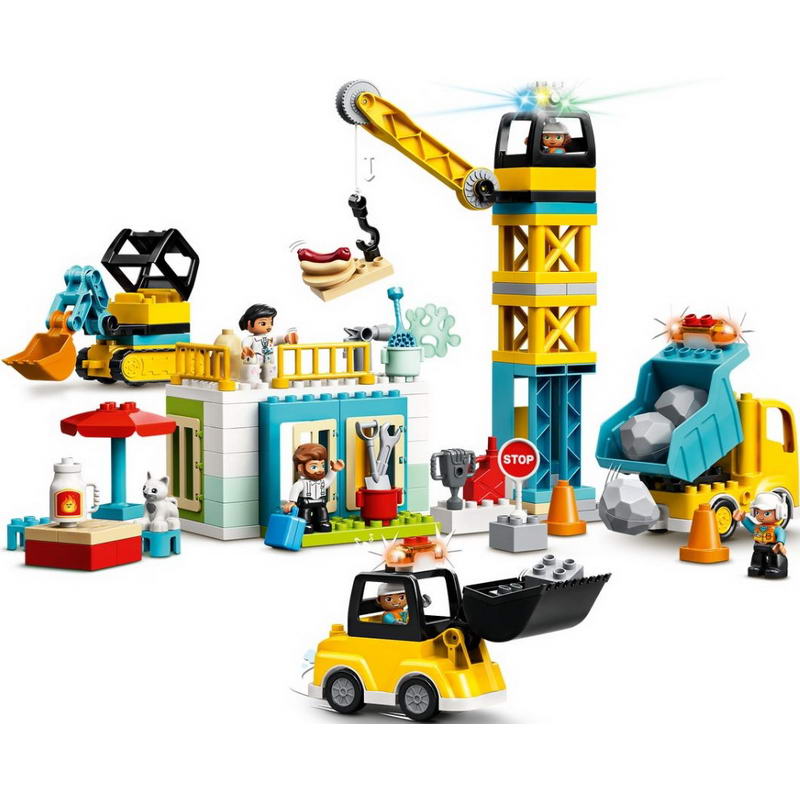 Конструктор Lego Duplo Башенный кран и строительство (10933) - фото 2 Конструктор Lego Duplo Башенный кран и строительство (10933) - фото 2