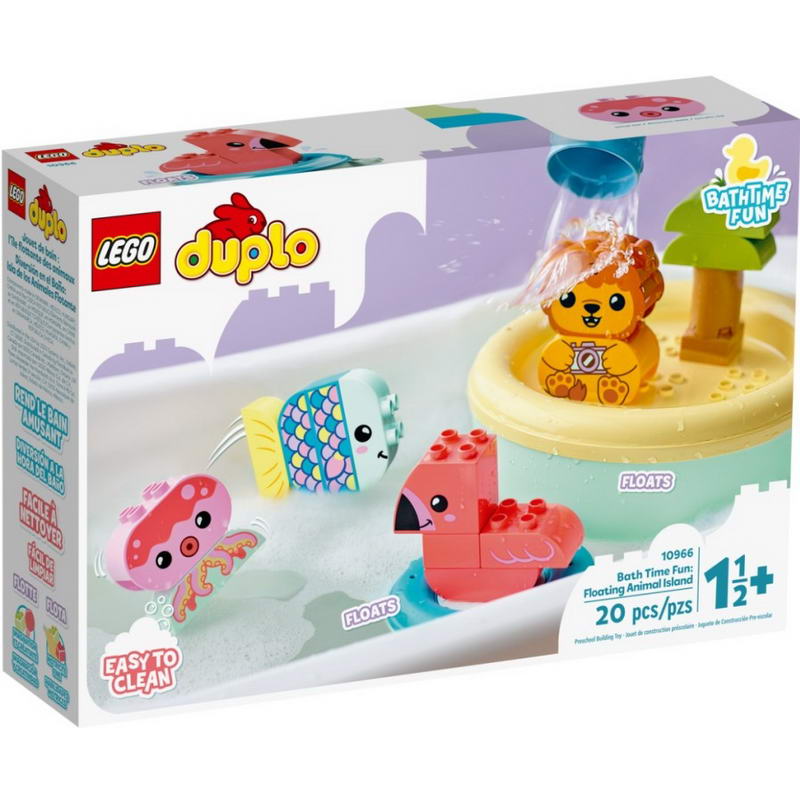 Конструктор Lego DUPLO Развлечения в ванне: Плавучий остров животных (10966) - фото 4 Конструктор Lego DUPLO Развлечения в ванне: Плавучий остров животных (10966) - фото 4
