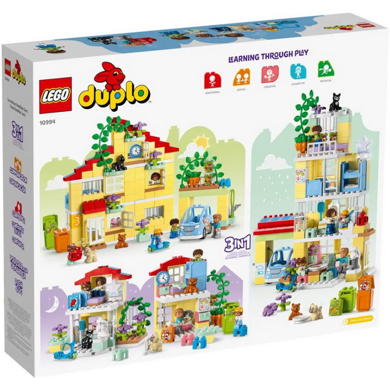 Конструктор Lego Duplo Сімейний будинок 3 в 1 (10994) - фото 4 Конструктор Lego Duplo Сімейний будинок 3 в 1 (10994) - фото 4
