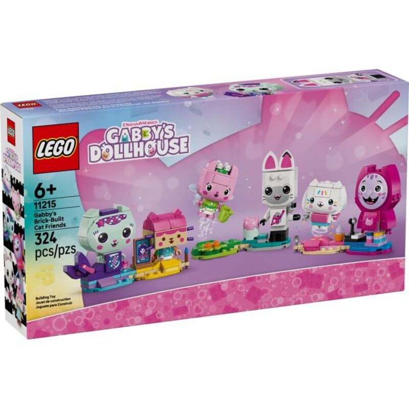 Конструктор LEGO Gabby's Dollhouse Друзі-коти Ґаббі з кубиків (11215)