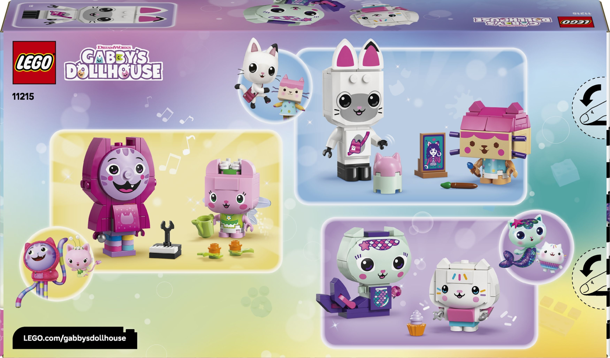 Конструктор LEGO Gabby's Dollhouse Друзі-коти Ґаббі з кубиків (11215) - фото 1 Конструктор LEGO Gabby's Dollhouse Друзі-коти Ґаббі з кубиків (11215) - фото 1