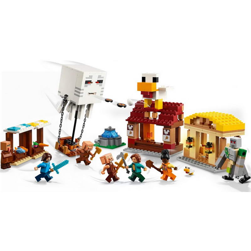Конструктор Lego Minecraft Нападение на деревню с воздушным шаром Гаст (21273) - фото 3