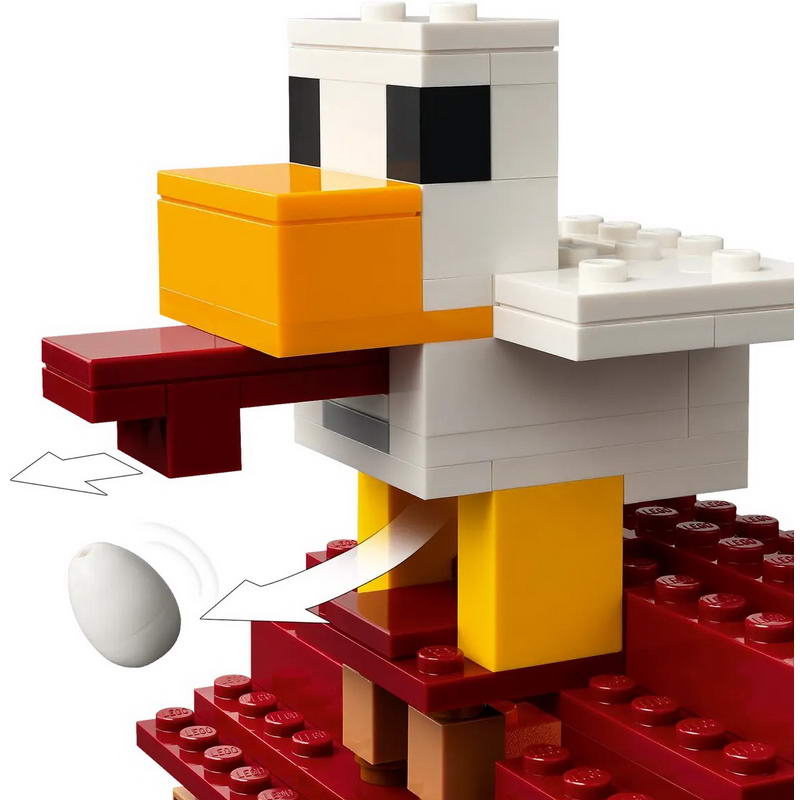 Конструктор Lego Minecraft Нападение на деревню с воздушным шаром Гаст (21273) - фото 4