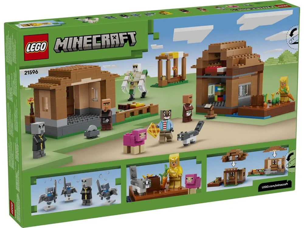 Конструктор LEGO Minecraft Напад викликача на село (21596) - фото 2 Конструктор LEGO Minecraft Напад викликача на село (21596) - фото 2