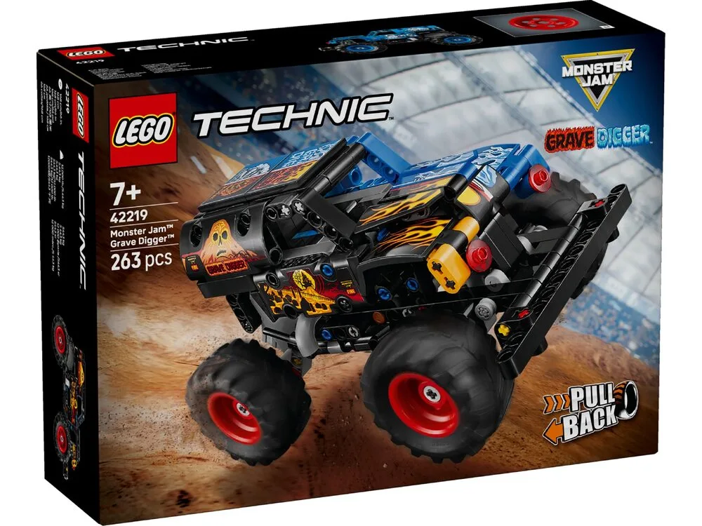 Конструктор LEGO Technic  Monster Jam™ Grave Digger™ Вогонь і лід (42219)