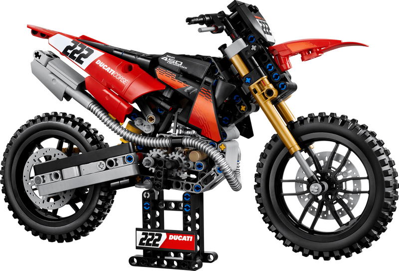 Конструктор Lego Technic Мотоцикл Ducati Desmo450 MX Factory (42238) - фото 2 Конструктор Lego Technic Мотоцикл Ducati Desmo450 MX Factory (42238) - фото 2