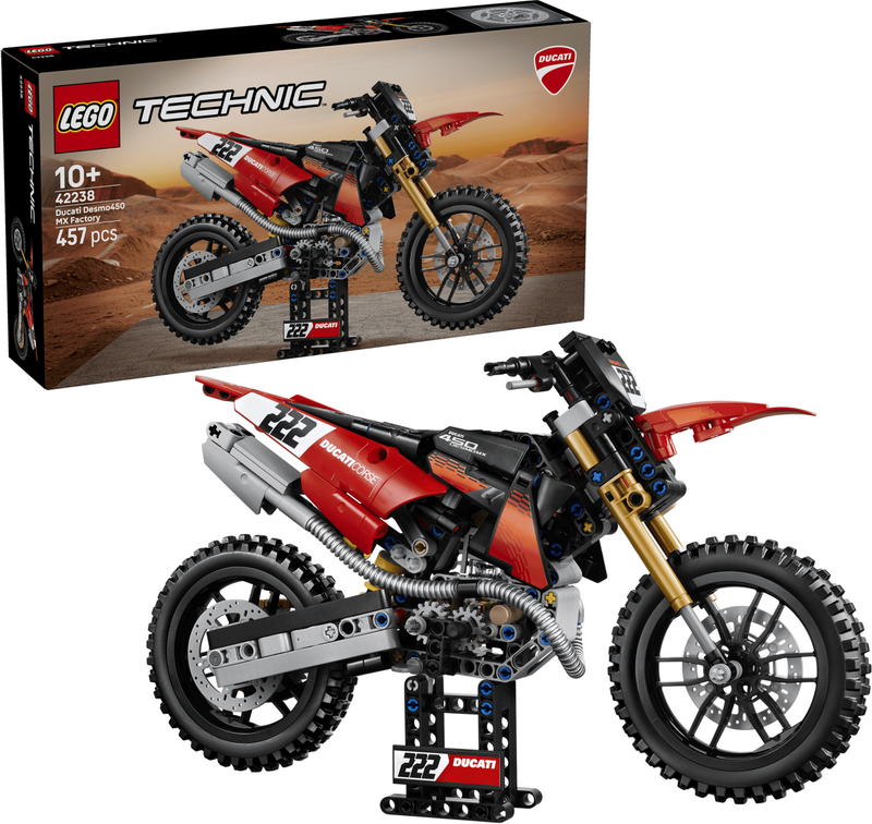 Конструктор Lego Technic Мотоцикл Ducati Desmo450 MX Factory (42238) - фото 1 Конструктор Lego Technic Мотоцикл Ducati Desmo450 MX Factory (42238) - фото 1