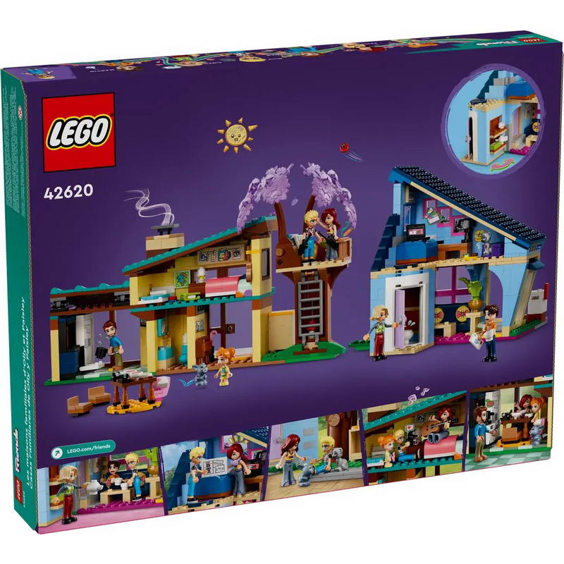 Конструктор Lego Friends Родинні будинки Оллі й Пейслі (42620)