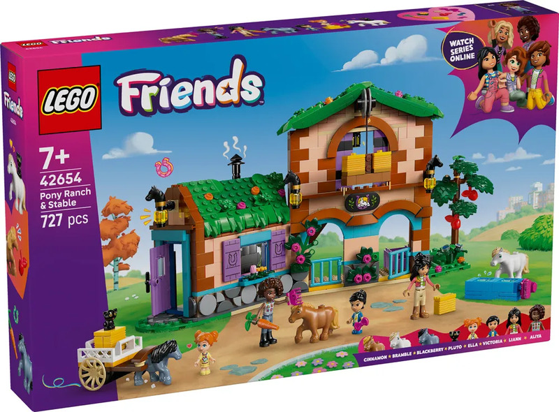 Конструктор Lego Friends Ранчо і стайня поні (42654)