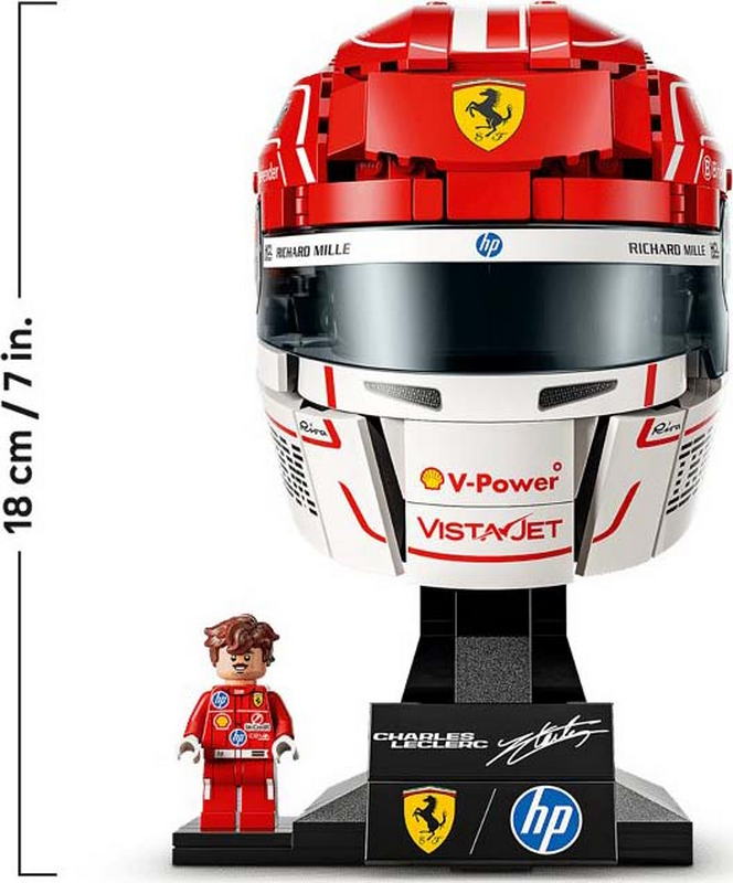 Конструктор LEGO Editions Formula 1 Шолом Шарля Леклера з команди Scuderia Ferrari HP (43014) - фото 2