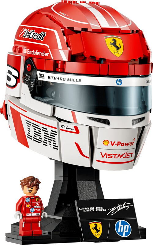 Конструктор LEGO Editions Formula 1 Шолом Шарля Леклера з команди Scuderia Ferrari HP (43014) - фото 3