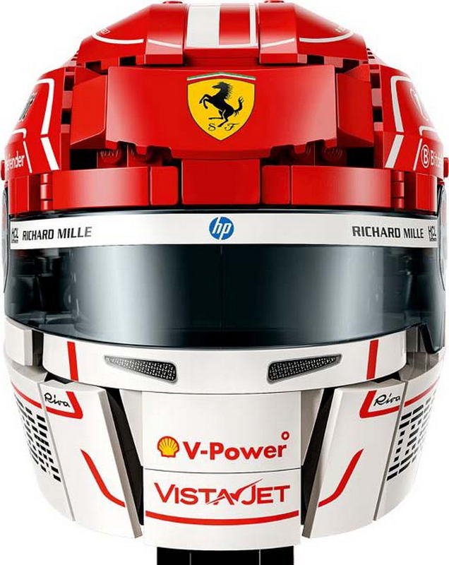 Конструктор LEGO Editions Formula 1 Шолом Шарля Леклера з команди Scuderia Ferrari HP (43014) - фото 4