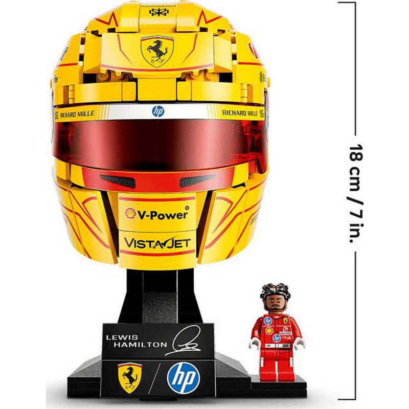 Конструктор LEGO Editions Formula 1 Шлем Льюиса Гамильтона из команды Scuderia Ferrari HP (43022) - фото 3 Конструктор LEGO Editions Formula 1 Шлем Льюиса Гамильтона из команды Scuderia Ferrari HP (43022) - фото 3