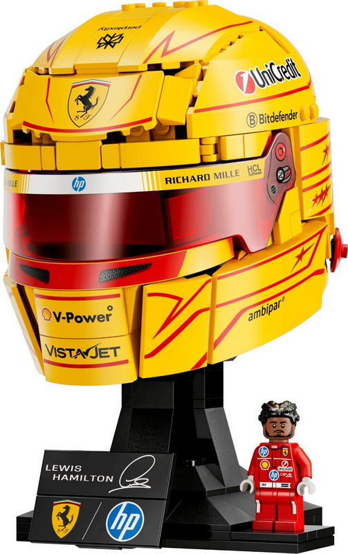 Конструктор LEGO Editions Formula 1 Шлем Льюиса Гамильтона из команды Scuderia Ferrari HP (43022) - фото 4 Конструктор LEGO Editions Formula 1 Шлем Льюиса Гамильтона из команды Scuderia Ferrari HP (43022) - фото 4