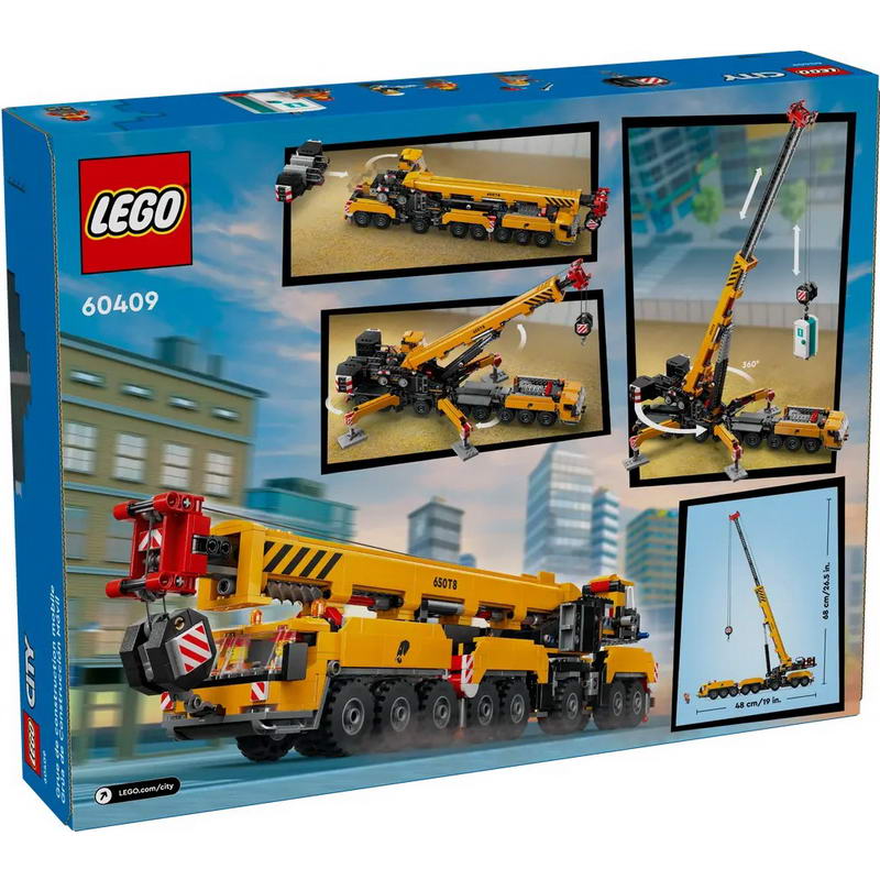 Конструктор Lego City Жовтий пересувний будівельний кран (60409)
