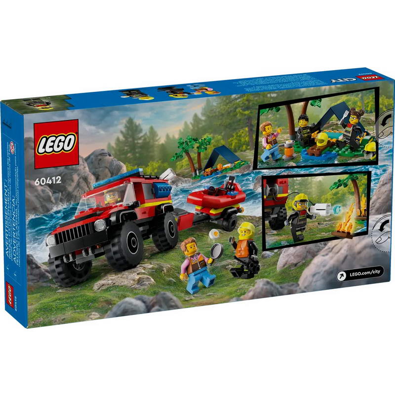 Конструктор Lego City Пожежна машина 4х4 з рятувальним катером (60412) - фото 3