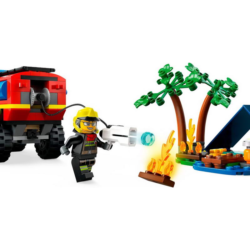 Конструктор Lego City Пожежна машина 4х4 з рятувальним катером (60412) - фото 2
