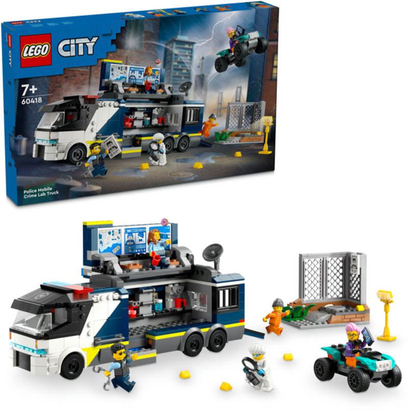 Конструктор Lego City Передвижная полицейская криминалистическая лаборатория 60418 - фото 2 Конструктор Lego City Передвижная полицейская криминалистическая лаборатория 60418 - фото 2